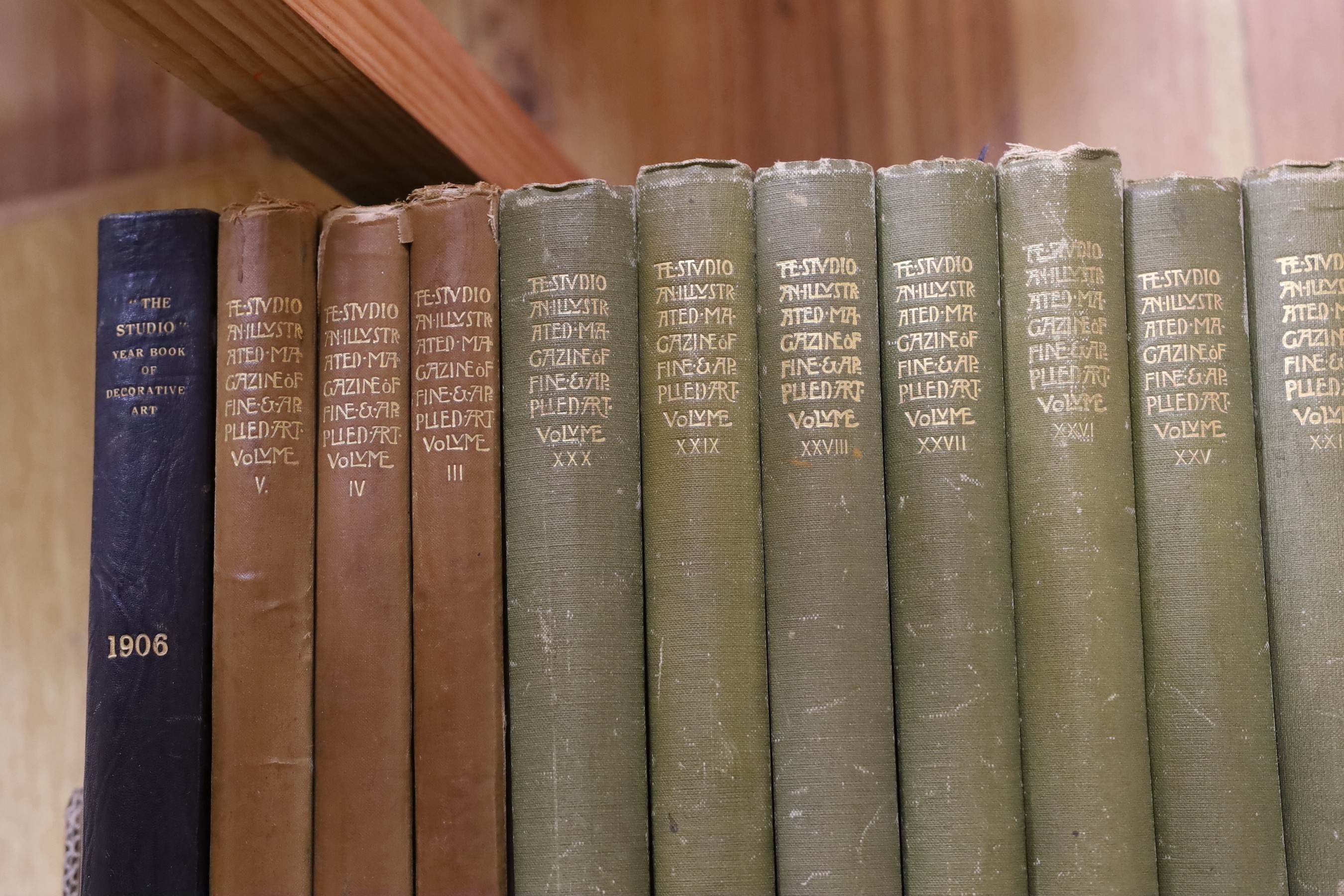 Fifteen Volumes of The Studio from 1902